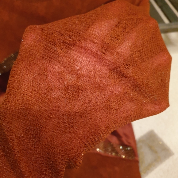 Beautiful velvet long-sleave top rhinestones and lace - Picture 5 of 5